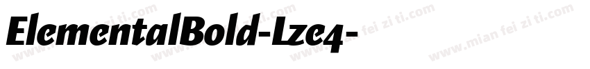 ElementalBold-Lze4字体转换