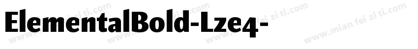 ElementalBold-Lze4字体转换