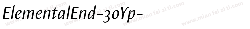 ElementalEnd-3oYp字体转换