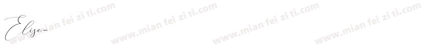 Elise字体转换