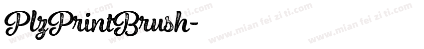 PlzPrintBrush字体转换
