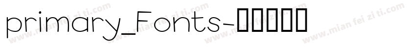primary_Fonts字体转换