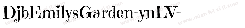 DjbEmilysGarden-ynLV字体转换