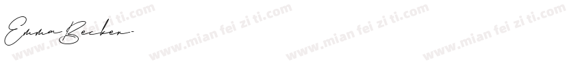 EmmaBecker字体转换