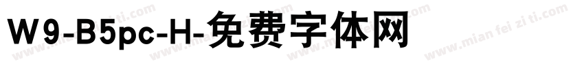 W9-B5pc-H字体转换