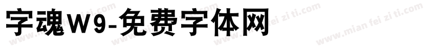 字魂W9字体转换