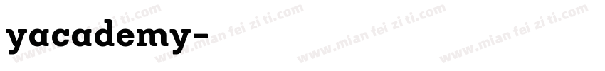 yacademy字体转换