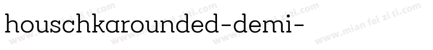 houschkarounded-demi字体转换