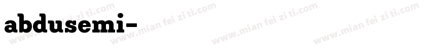 abdusemi字体转换