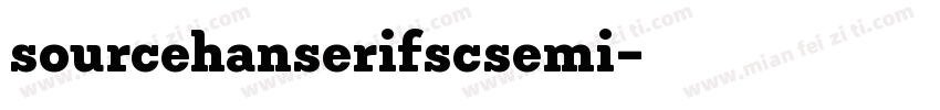 sourcehanserifscsemi字体转换