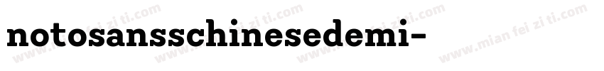 notosansschinesedemi字体转换