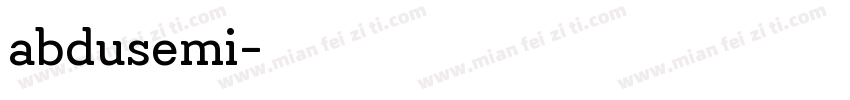 abdusemi字体转换