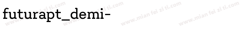 futurapt_demi字体转换