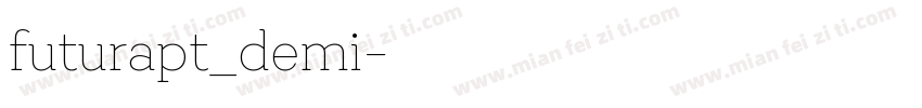 futurapt_demi字体转换