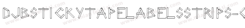 DjbStickyTapeLabelsStrips-Omy6字体转换
