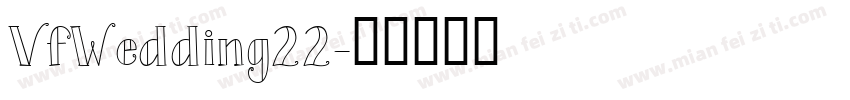 VfWedding22字体转换