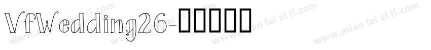 VfWedding26字体转换