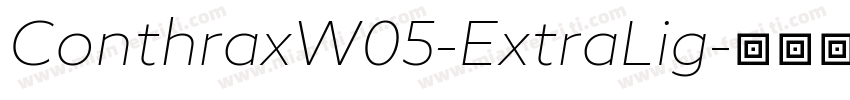 ConthraxW05-ExtraLig字体转换
