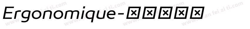 Ergonomique字体转换