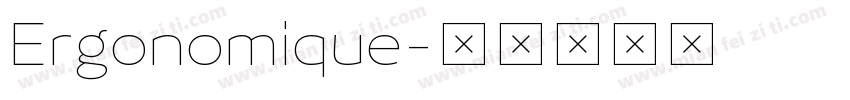 Ergonomique字体转换