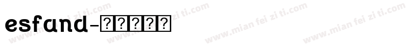 esfand字体转换