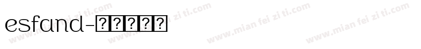 esfand字体转换