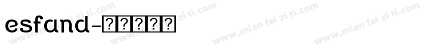 esfand字体转换