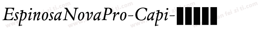 EspinosaNovaPro-Capi字体转换