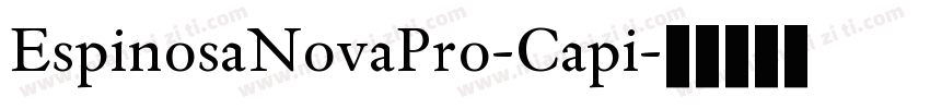 EspinosaNovaPro-Capi字体转换