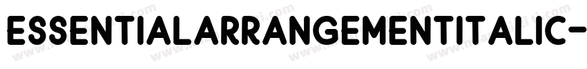 EssentialArrangementItalic-D4aD字体转换