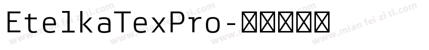 EtelkaTexPro字体转换