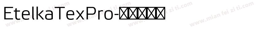EtelkaTexPro字体转换