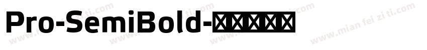Pro-SemiBold字体转换