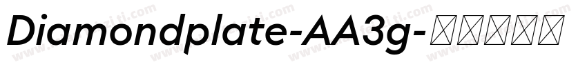 Diamondplate-AA3g字体转换