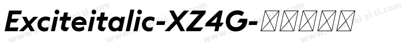Exciteitalic-XZ4G字体转换