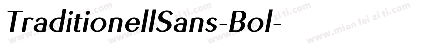 TraditionellSans-Bol字体转换