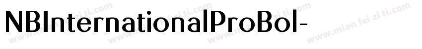 NBInternationalProBol字体转换