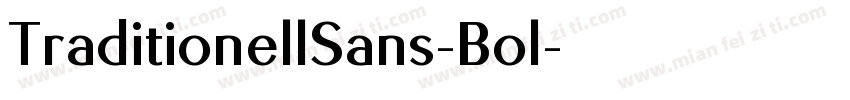 TraditionellSans-Bol字体转换