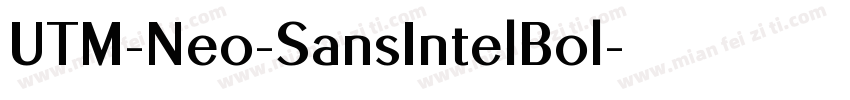 UTM-Neo-SansIntelBol字体转换