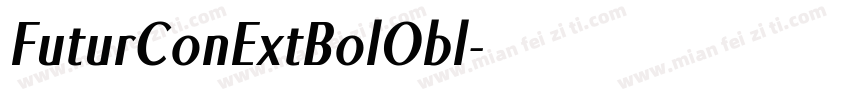 FuturConExtBolObl字体转换