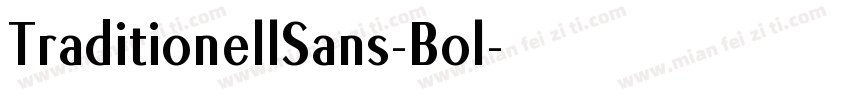 TraditionellSans-Bol字体转换