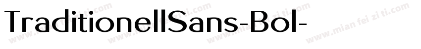 TraditionellSans-Bol字体转换