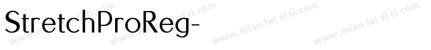 StretchProReg字体转换