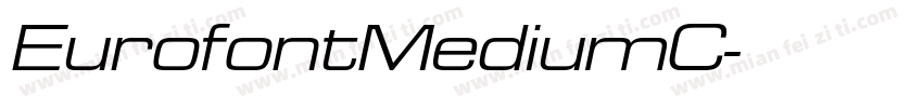 EurofontMediumC字体转换