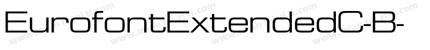 EurofontExtendedC-B字体转换
