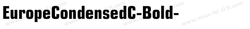 EuropeCondensedC-Bold字体转换