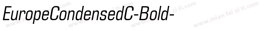 EuropeCondensedC-Bold字体转换