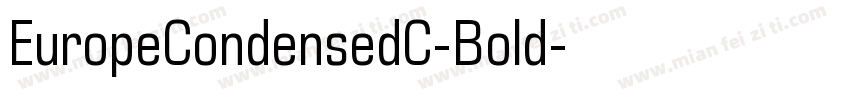 EuropeCondensedC-Bold字体转换