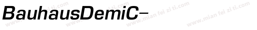 BauhausDemiC字体转换