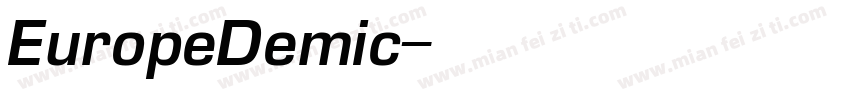 EuropeDemic字体转换